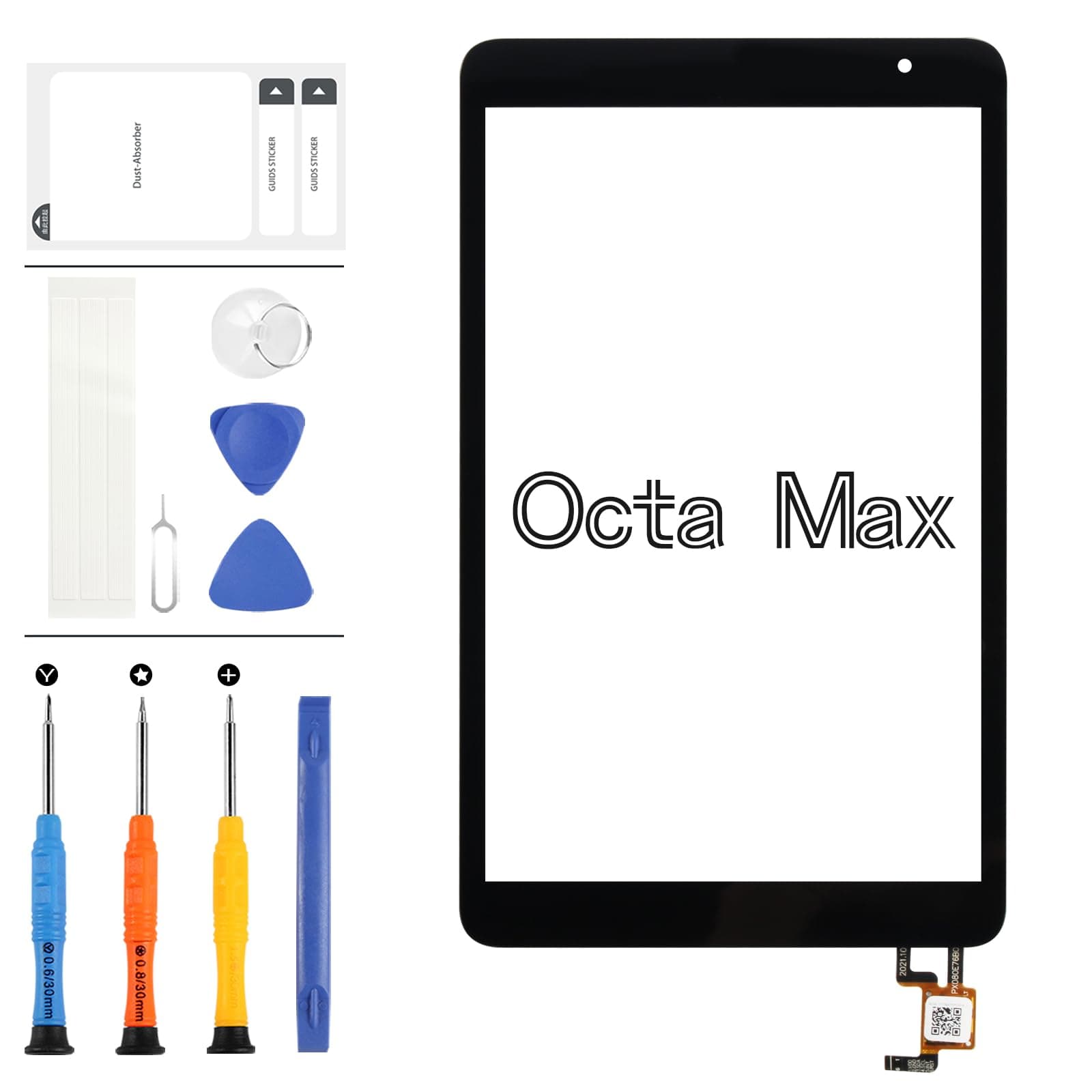 A-MIND for Sky Devices Elite Octa Max Screen Replacement,New 8.0inch for Sky Elite Octa Max Touch Screen Digitizer Tablet PC Glass Sensor Panel Full Repair Parts Kit (Not Including LCD Display)