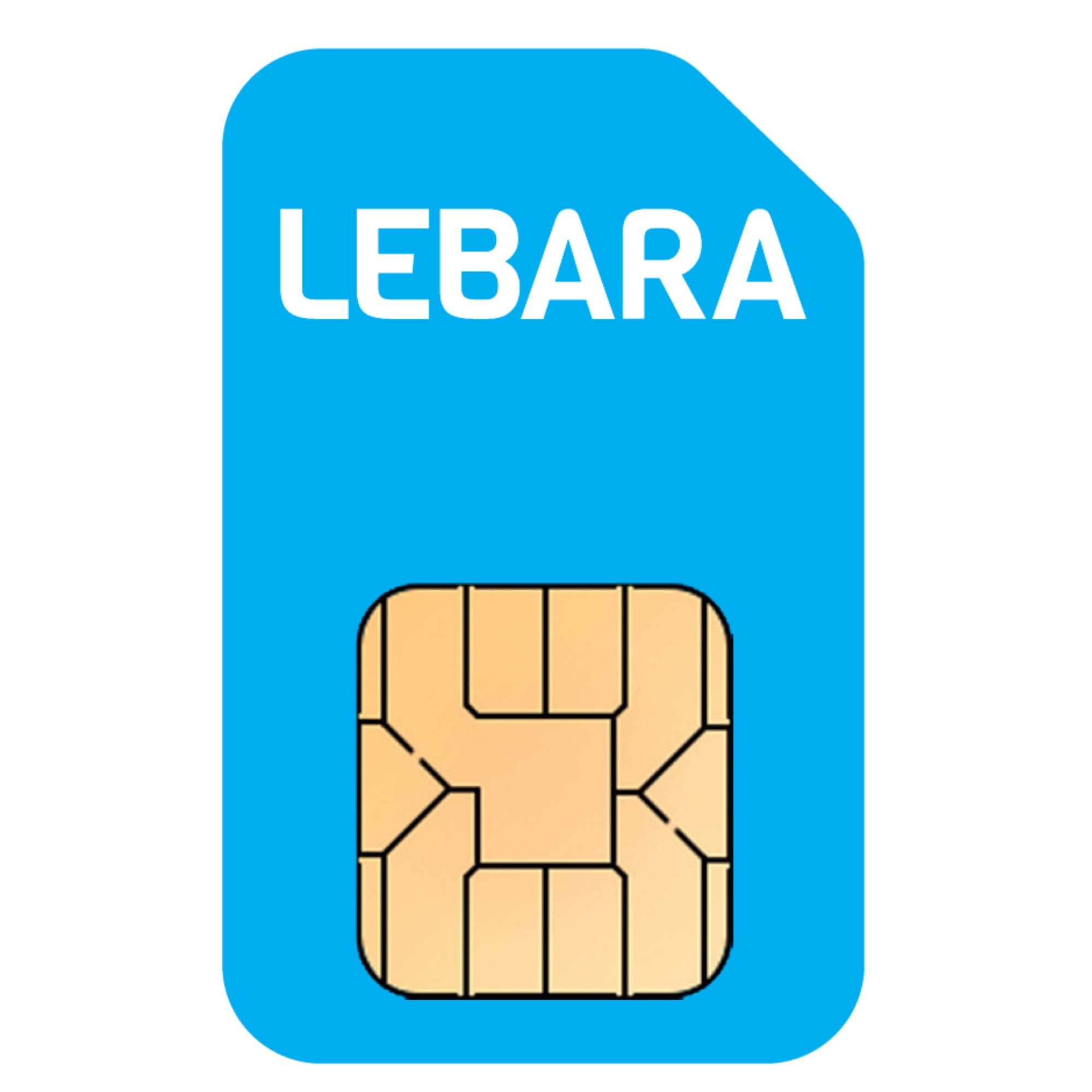 Lebara UK SIM Card - 5GB Data, 1000 UK Minutes & Texts, 100 International minutes