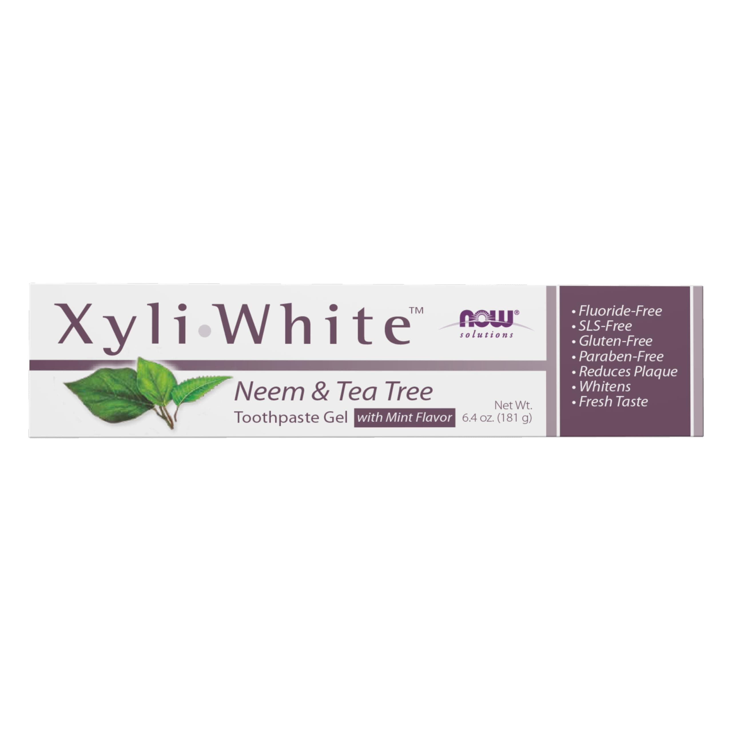 Xylitol Toothpaste Gel Neem & Tea Tree Mint Flavor 6.4 oz (181 g) [International Direct Delivery]