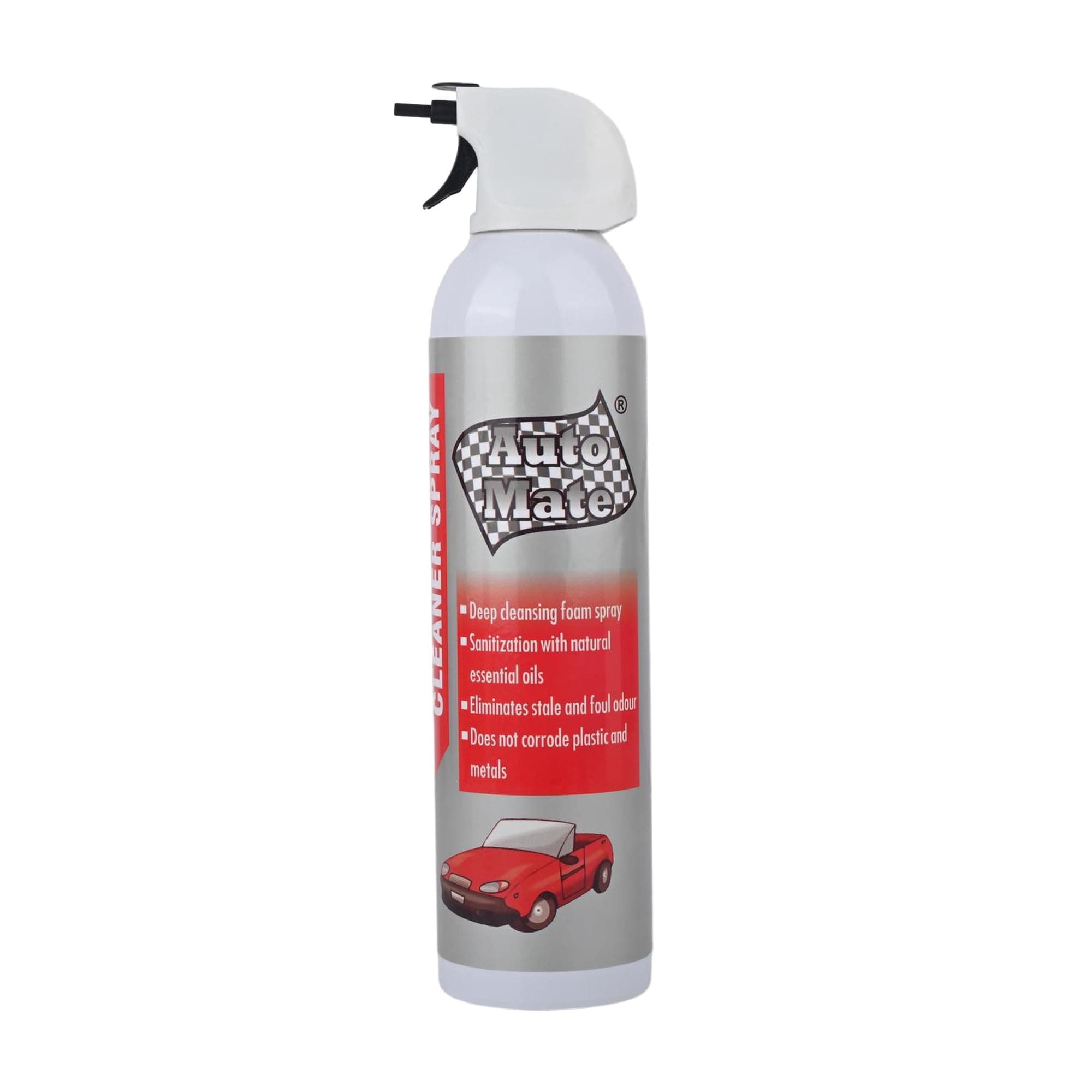 AUTO MATE Car AC Vent Foam Cleaner Spray 331ml | Car AC Smell Remover & Vent Cleaner | Removes Dust, Bacteria & Odour | Improves Cabin Air Quality