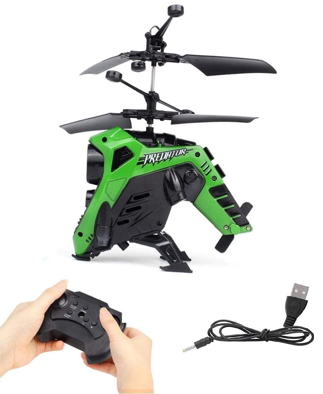 VE Kid's HX 708 Flying Helicopter with Remote Controller and Unbreakable Blades (Multicolour)