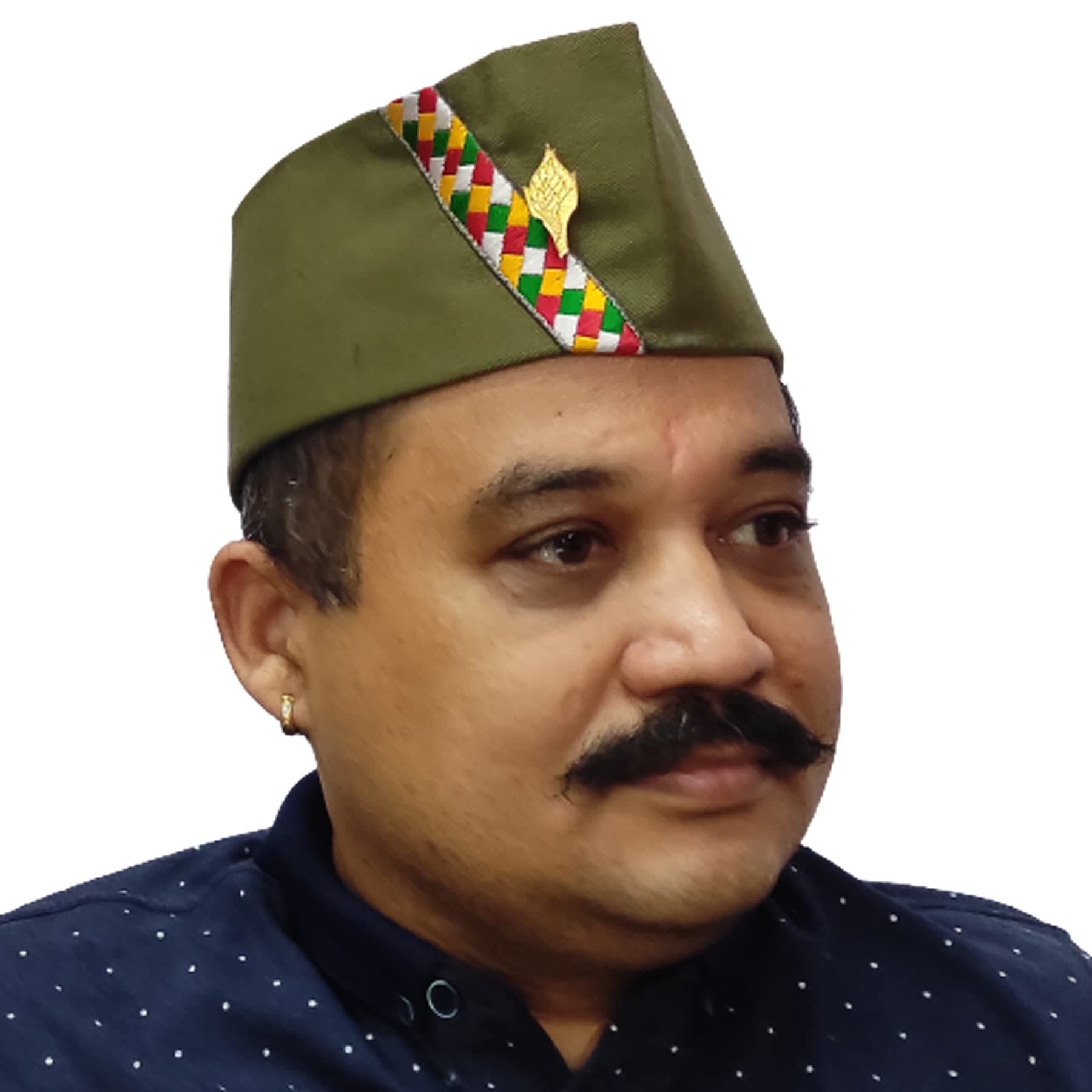 Military Green Uttarakhandi Cap Pahadi Topi