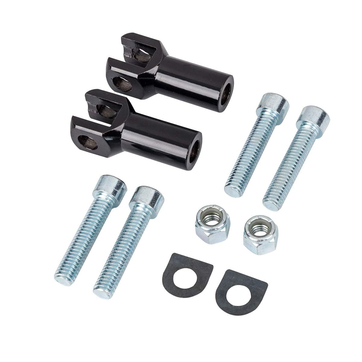 Passenger Foot Peg Supports Mounts Clevis Kit Fit For Harley Standard Softail Springer Deuce Heritage Softail Classic Fatboy 2000-2006 (Gloss Black)