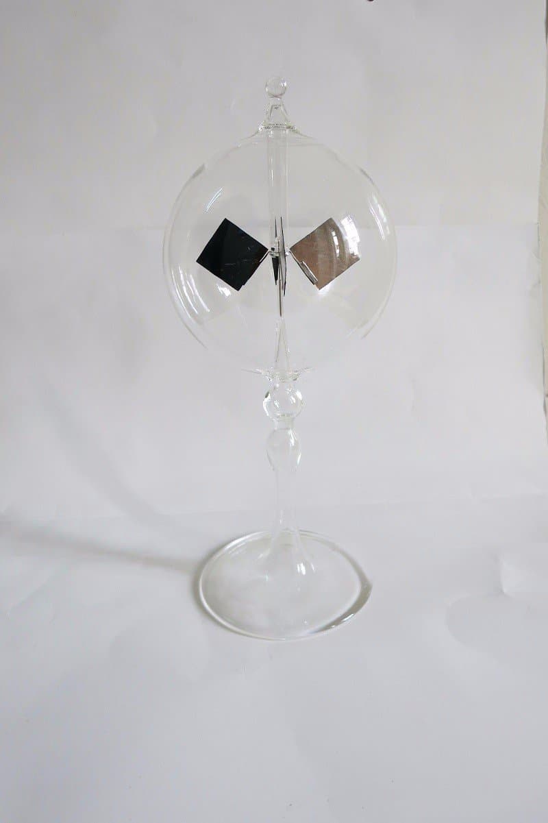 Crookes Radiometer Glass Light Mill for Study Decoration or Science Proving, Great Festive Gift！