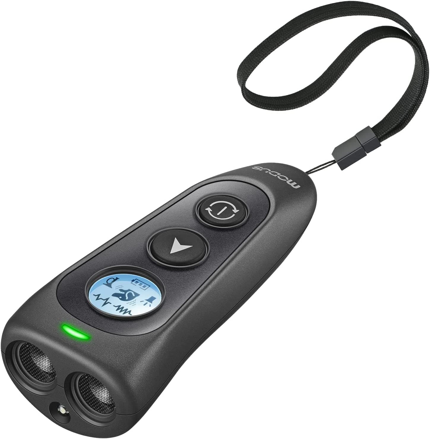 MODUS Dog Barking Control Device, Dual-Head Anti-Barking Device Ultrasonic Bark Deterrent Devices Barking Silencer for Dogs, 4 Modes/Rechargeble with LED Lights Indoor&Outdoor