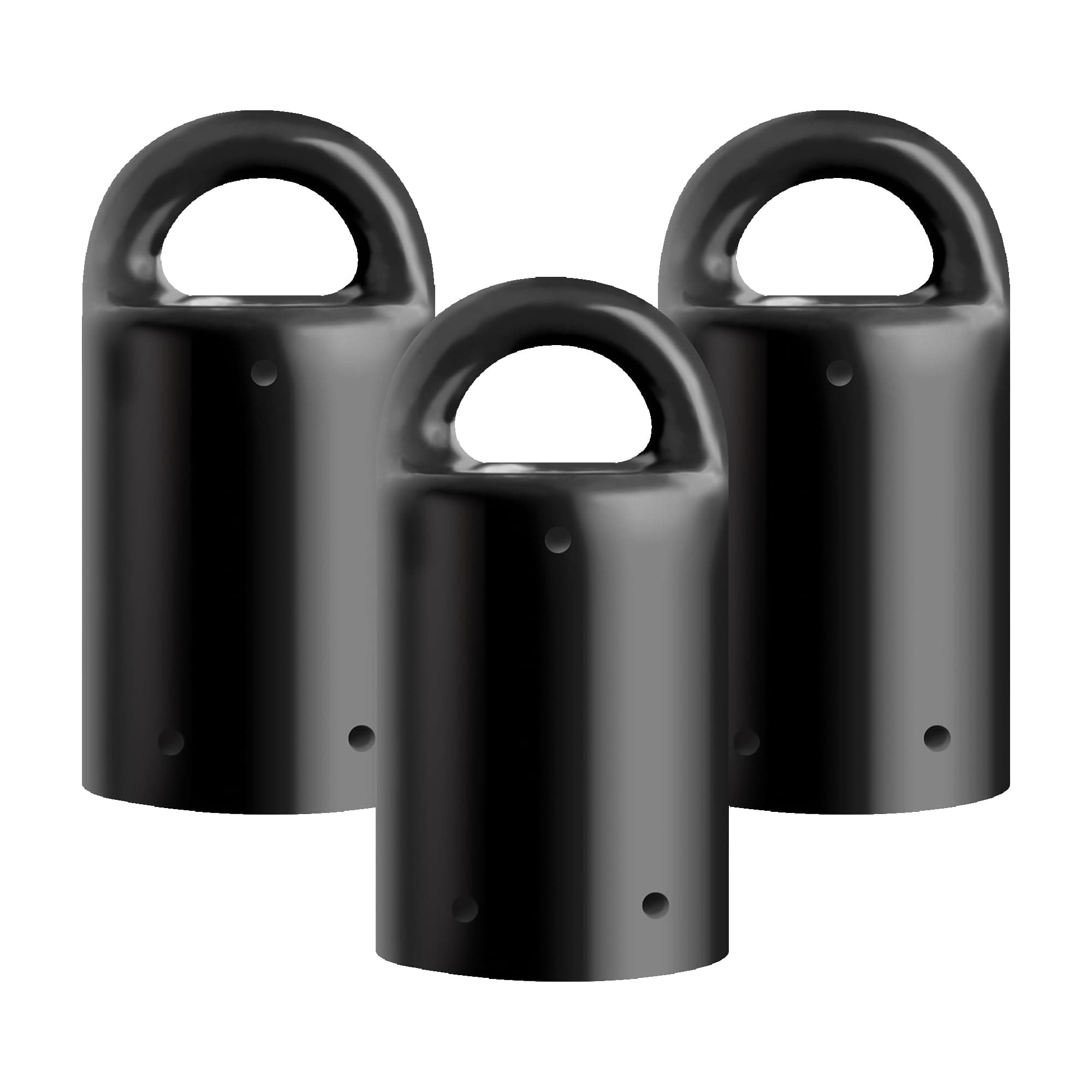 MagnetPal 3 pack Heavy-Duty Neodymium Anti-Rust Magnet, Best for Magnetic Stud Finder / Key Organizer / Indoor and Outdoor Multi Uses, Black with Key Ring (SP-MPM3BK)