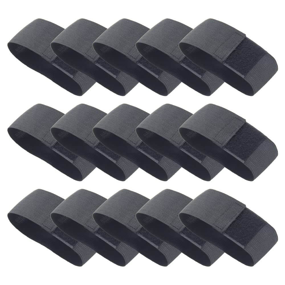 15 Pcs Adjustable Elastic Armband Black Funeral Mourning Armband Open Arm band Arm band Captains Arm Band for Sport Football Basketball Soccer Memorial Respect