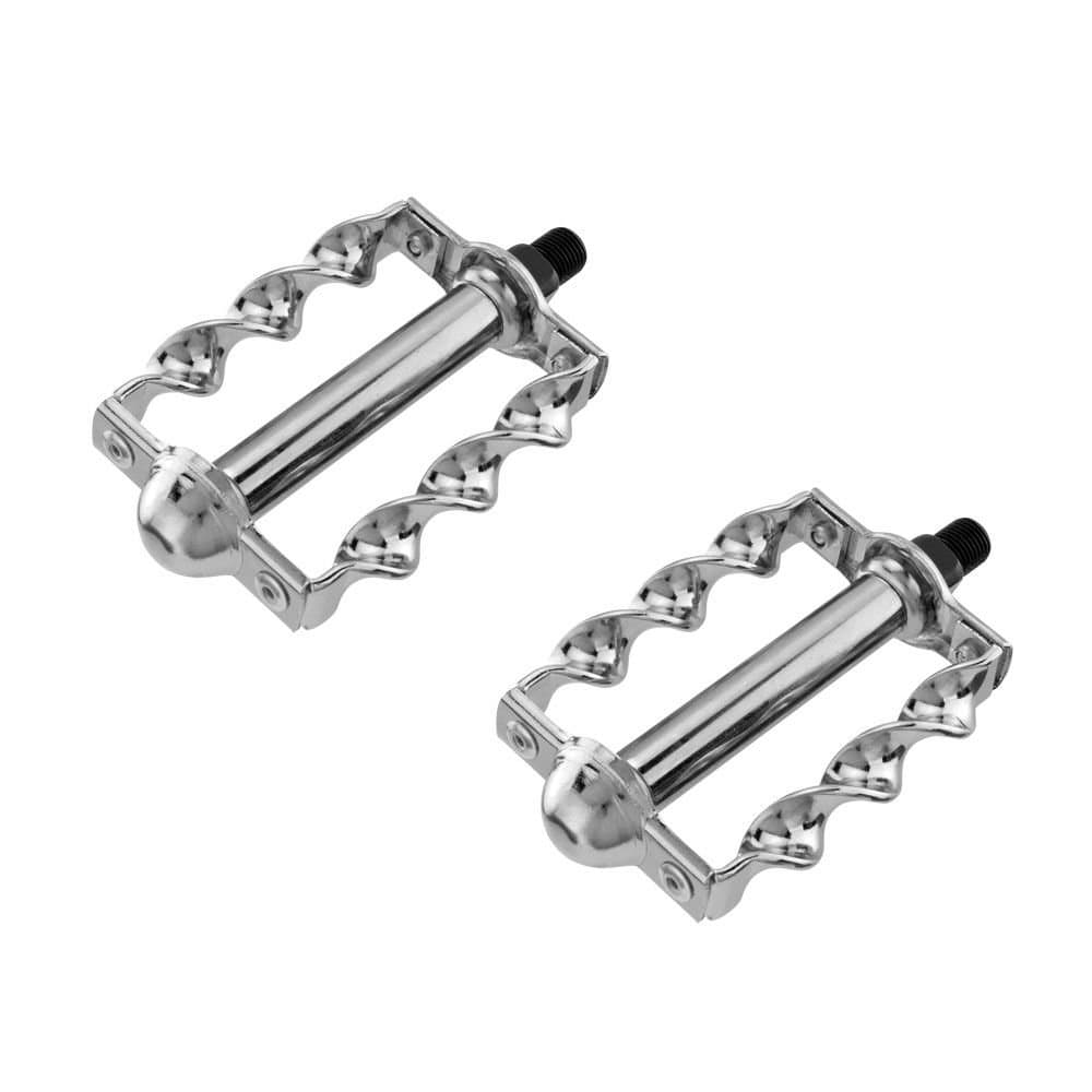 Flat Twisted Bike Pedals, Various Sizes and Colors