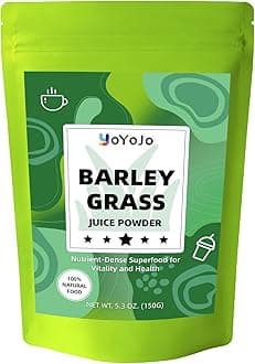 Barley Grass Juice Powder | Rich in Vitamins, Minerals, Fibers & Antioxidants | Raw, Clean & Alkalizing Superfood for Energy, Immune Health, and Digestion - 5.3 OZ
