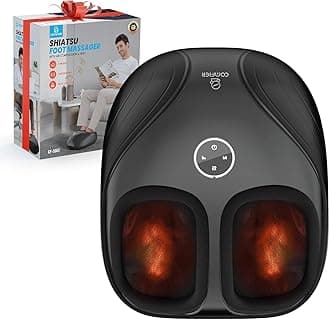 Shiatsu Feet Massager Machine,Birthday Gifts for Men&Women,Foot Massager with Heat,Kneading Rolling Compression for Plantar Fasciitis,Neuropathy Fits up to Men Size 12, for Home Office Use