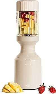 Beast Mega 1200 | Premium Countertop Blender | Smoothies, Shakes, Sauces, Dips, Soups | Blends Ice and Frozen Fruit | Includes Extra Lids and Straw System | 1200W | (Sand, 120V)