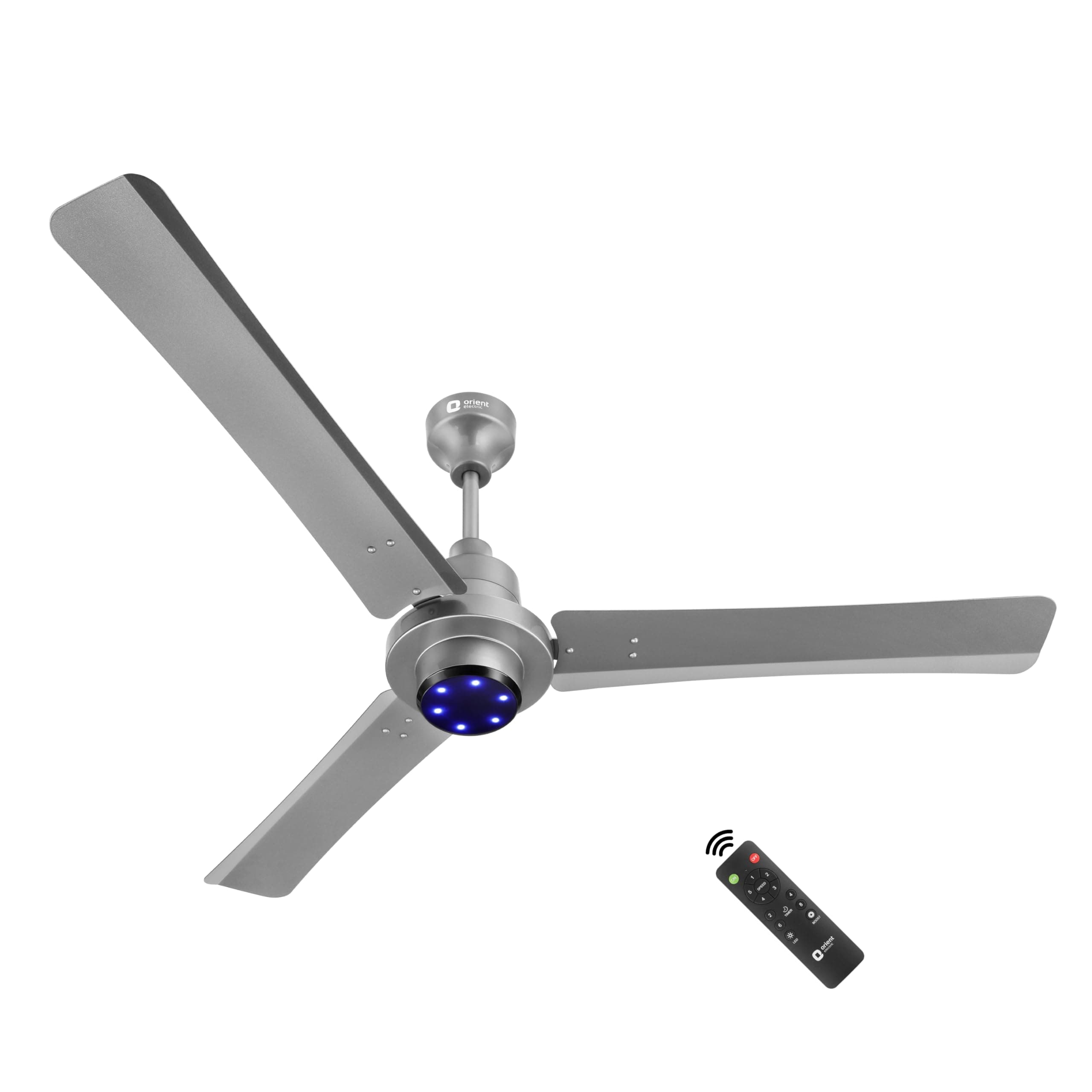 I Tome Pro 1400 mm BLDC Ceiling Fan with Remote | BEE 5-star rated Energy Saving Fan | 3-year warranty by Orient | (Space Grey)
