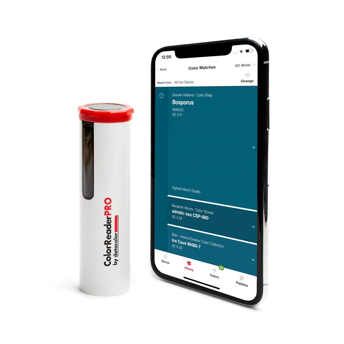 ColorReader Pro – Professional Digital Colorimeter & Paint Matching Tool with OLED Screen; Instantly Identify HEX, RGB & Delta E; Standalone Use for Sherwin Williams, Behr & Benjamin Moore