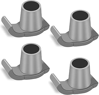 4Pcs Walker Skis Glides - Universal Fit Walkers Sliders or Skids, Easy Sliding & Greater Stability with Durable & Smooth Mobility Aid Accessory for Seniors Folding Walkers (4 Pack, Gray)