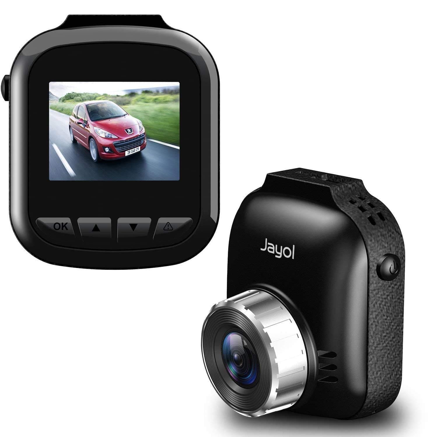 Mini Car Dash Cam, Jayol Dashboard Cameras 170°Wide Angle Digital Recorder WDR/DVR 1080P Full HD, Sony Sensor, Video Recorder Loop Recording, Built in G-Sensor, Park Monitor