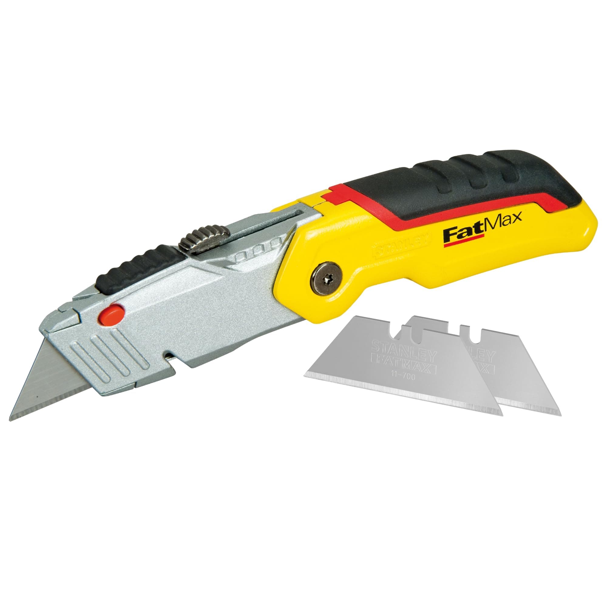 STANLEY FATMAX Folding Retractable Blade Utility Knife with 3 Blades, 0-10-825
