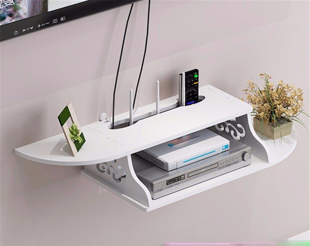 Wall Mount Shelf Bracket/Holder/Stand for TV Box, Router, Set Top Box, Top Box Holder