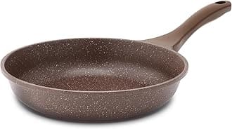 Nonstick Frying Pan Skillet, Non Stick Omelette Pan, Healthy Stone Cookware Chef's Pan PFOA Free, Toffee Brown (9.5 Inch)