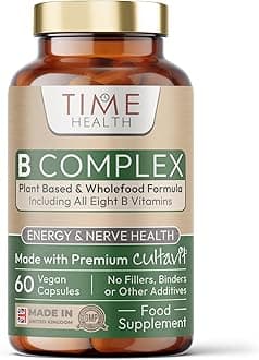 Vitamin B Complex - Whole Food & Plant-Derived - Natural, Non-Synthetic B Vitamins - Highly Bioavailable - Methylated B9 & B12 - Cultavit® - Zero Additives - UK Made - Pullulan (60 Capsules)
