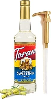 Cane Sugar Syrup for Coffee 25.4 Ounces Coffee Flavoring for Drinks with Fresh Finest Coffee Syrup Pump