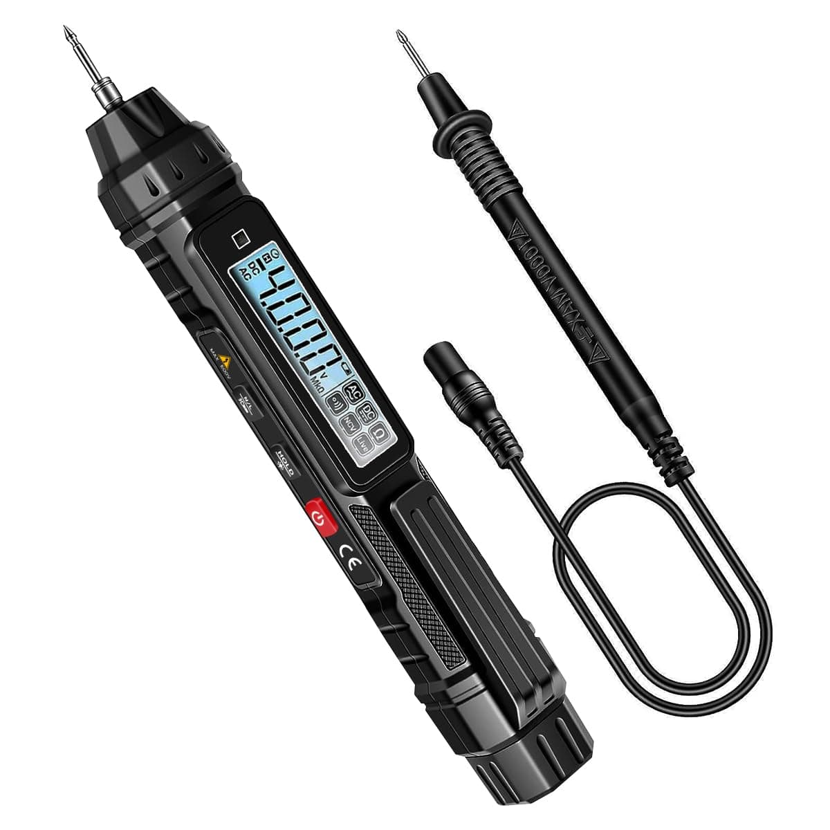 Serplex® Digital Multimeter Non Contact Voltage Tester Meter Digital 4000 Count AC/DC Voltage Tester, Current Meter, Non-Contact Voltmeter Sensor, Live Wire Detection, Resistance(Battery NOT INCLUDED)