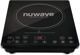 Nuwave Pro Chef Induction Cooktop, NSF-Certified, Commercial-Grade, Portable, Powerful 1800W, Large 8” Heating Coil, 94 Temp Settings 100°F - 575°F in 5°F, Shatter-Proof Ceramic Glass Surface