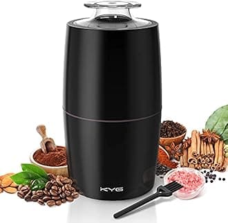 KYG Electric Coffee Grinder 300 W Motor 70 g Capacity Coffee Grinders Electric Safety Lock with 304 Stainless Steel Blades Coffee Bean Grinder Low Noise 45 dB for Coffee Beans,Spices, etc