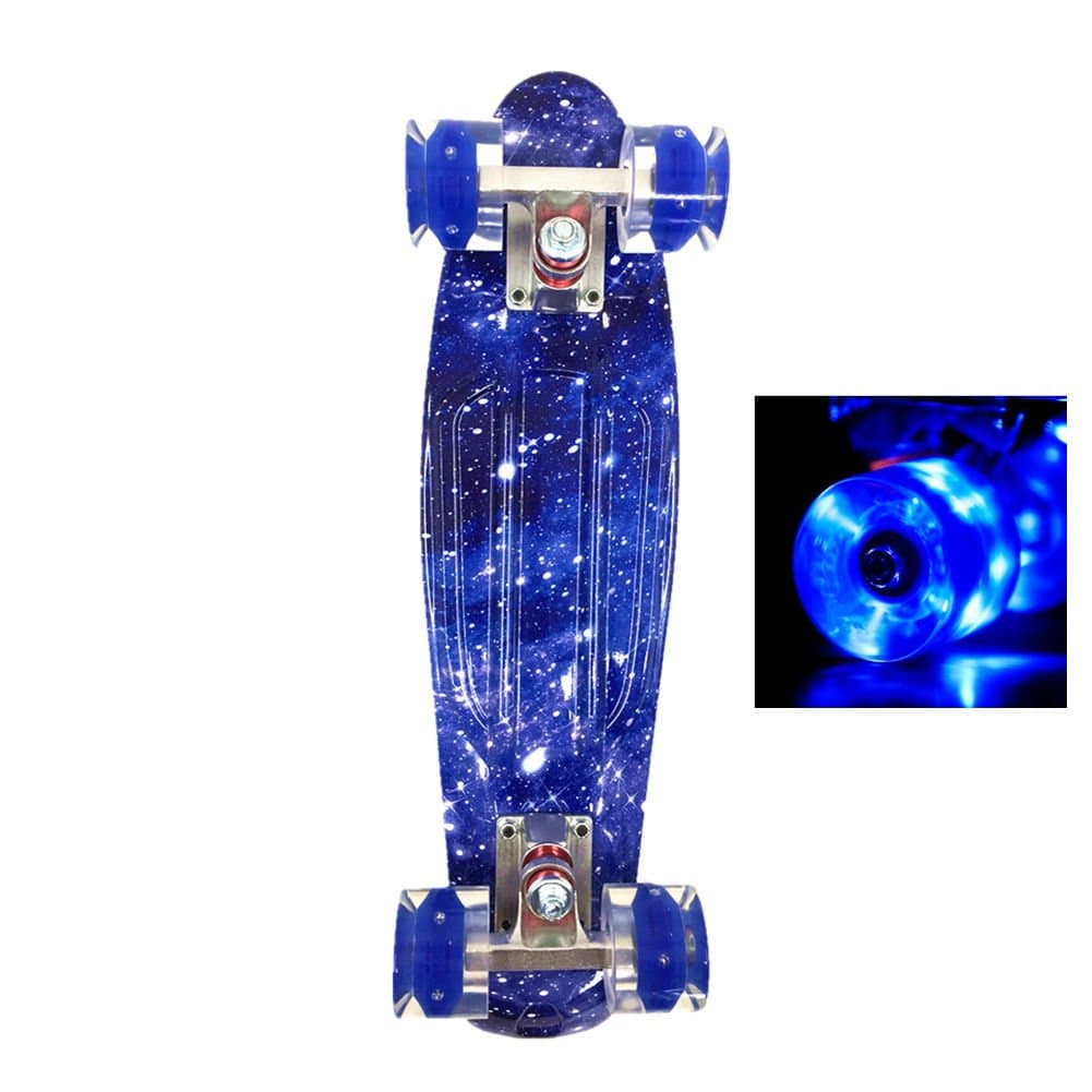 wonnv 22 inch LED Mini Cruiser Skateboard Complete