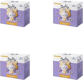 Daffy by Mankind Syndet Bar 300g | Cleansing & Moisturising | Soap-Free | Dermatologist Recommended for baby | Mild & Safe for Sensitive Baby Skin Pack of 4