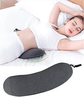 Lumbar Support Pillow Sleeping Waist Pillow Memory Foam Pregnancy Wedge Cushion Lower Back Support Sleeping Pillow For Waist Back Pain Spine Sciatic Pain Relief For Bed Sofa Chair Car Seat Travel