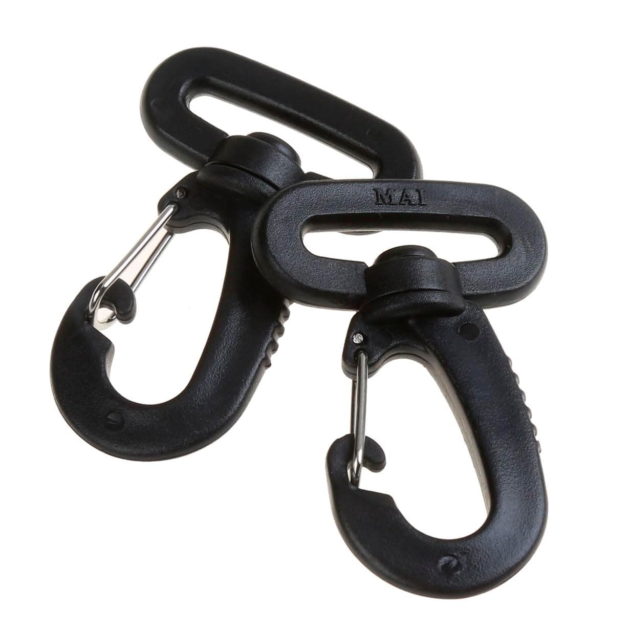 COTOWIN 20 pcs 1-Inch Plastic Lobster Clasp Strap Swivel Rotary Buckle Hook for Travel Sport Bag Backpack