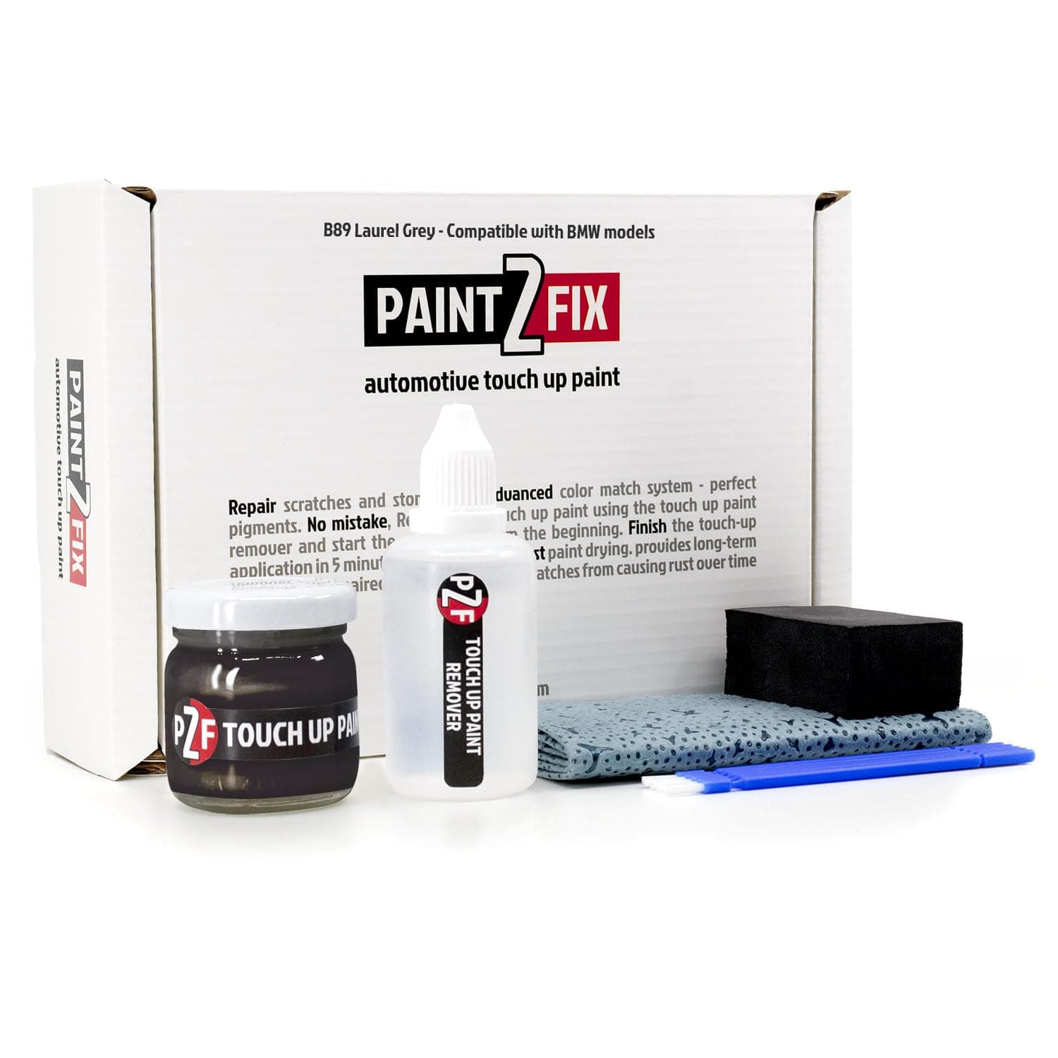B89 Laurel Grey (Laurusgrasu) Touch Up Paint Kit for BMW - 2.53 fl oz (75ml)
