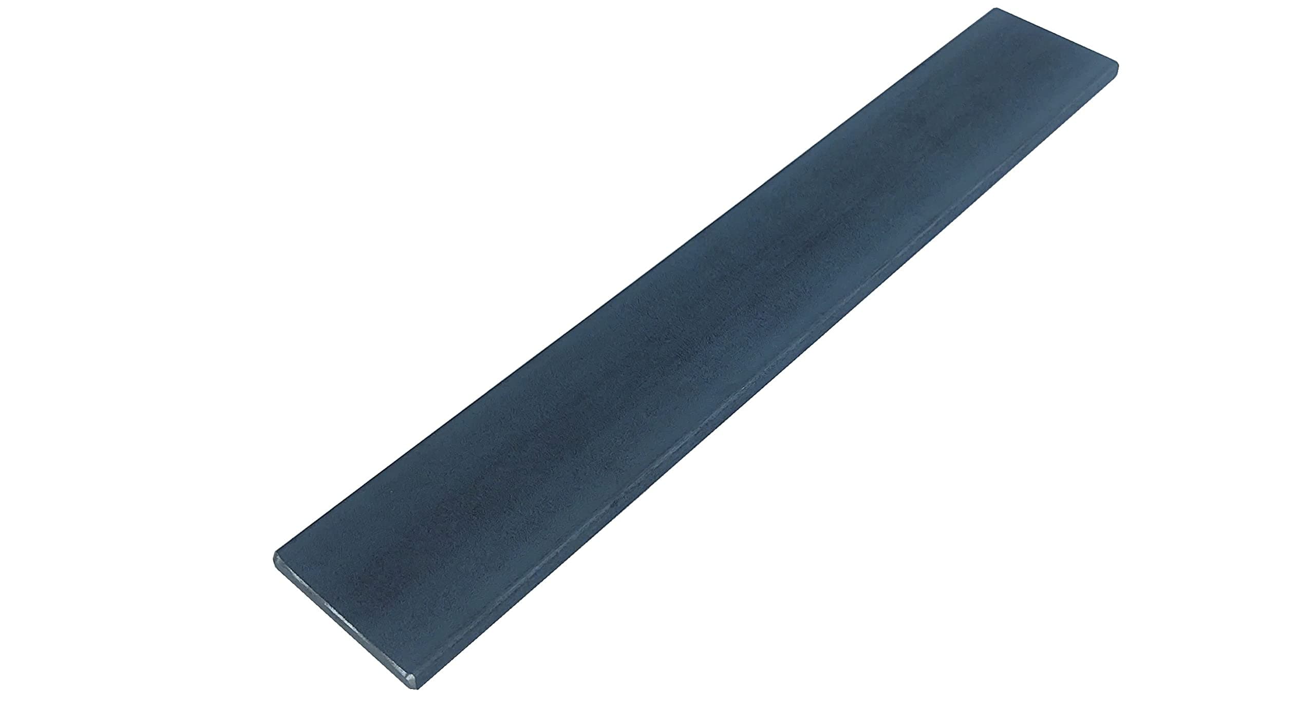 Weldable Hot Rolled Mild Steel Flat Bar (2" x 1/4", 12", 1 Pack)