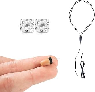 Spy Earpiece Hidden Wireless Earphones Invisible Headset Phone Microphone for Exam - Mini Secret Headphone Listening Device Hearing in Ear Cheating Earbuds (Spy Earpiece Vip Pro Mini)