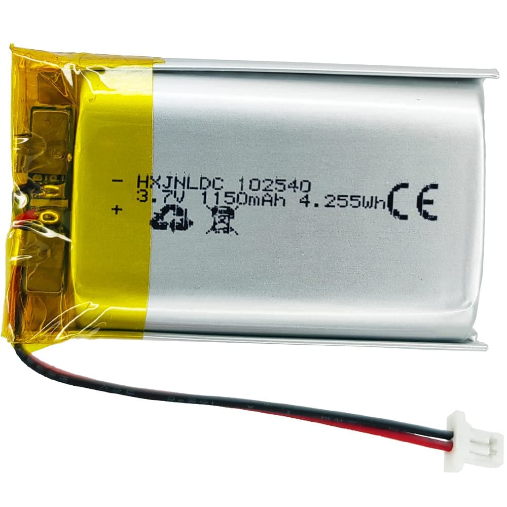 DC 3.7v 1150mAh 102540 Rechargeable Polymer Lithium Battery for Sena 50S Motorcycles Bluetooth Headset Intercom Battery Replacement ,DIY 3.7-5V Electronic Products