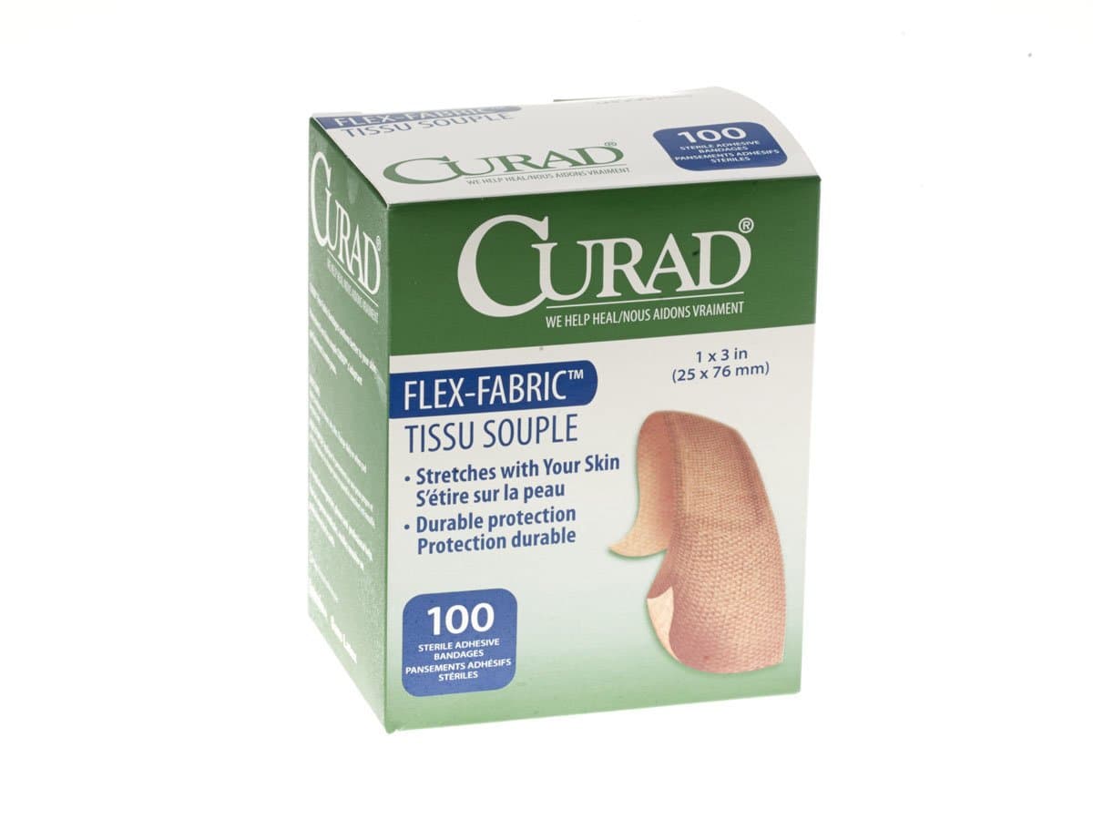 Bandage Size is 1" x 3" (Box of 100)