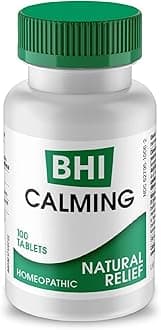 BHI Calming Support Tablets – Natural, Plant-Based Support for Simple Nervous Tension, Irritability & Sleeplessness – Relaxation & Nighttime Support – 100 Count