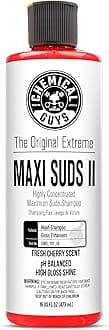 Chemical Guys Cws10116 Maxi-suds Ii Super Suds Cherry Scent Car Wash Shampoo (473.2 Ml)