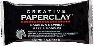 Creative Paperclay for Modeling Compound, 4-Ounce (113g), White