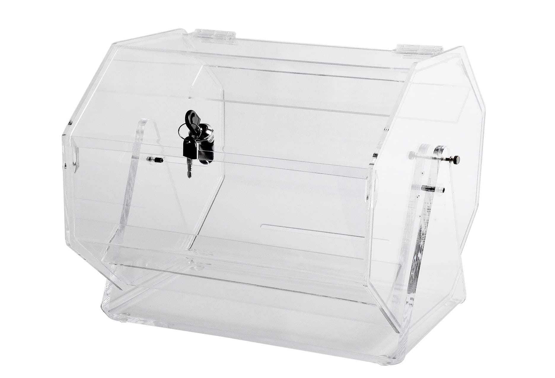 Raffle Drum | Acrylic Raffle Rotator | Gaming Ticket Drum (RDR20-14H x 21.25W x 14D)