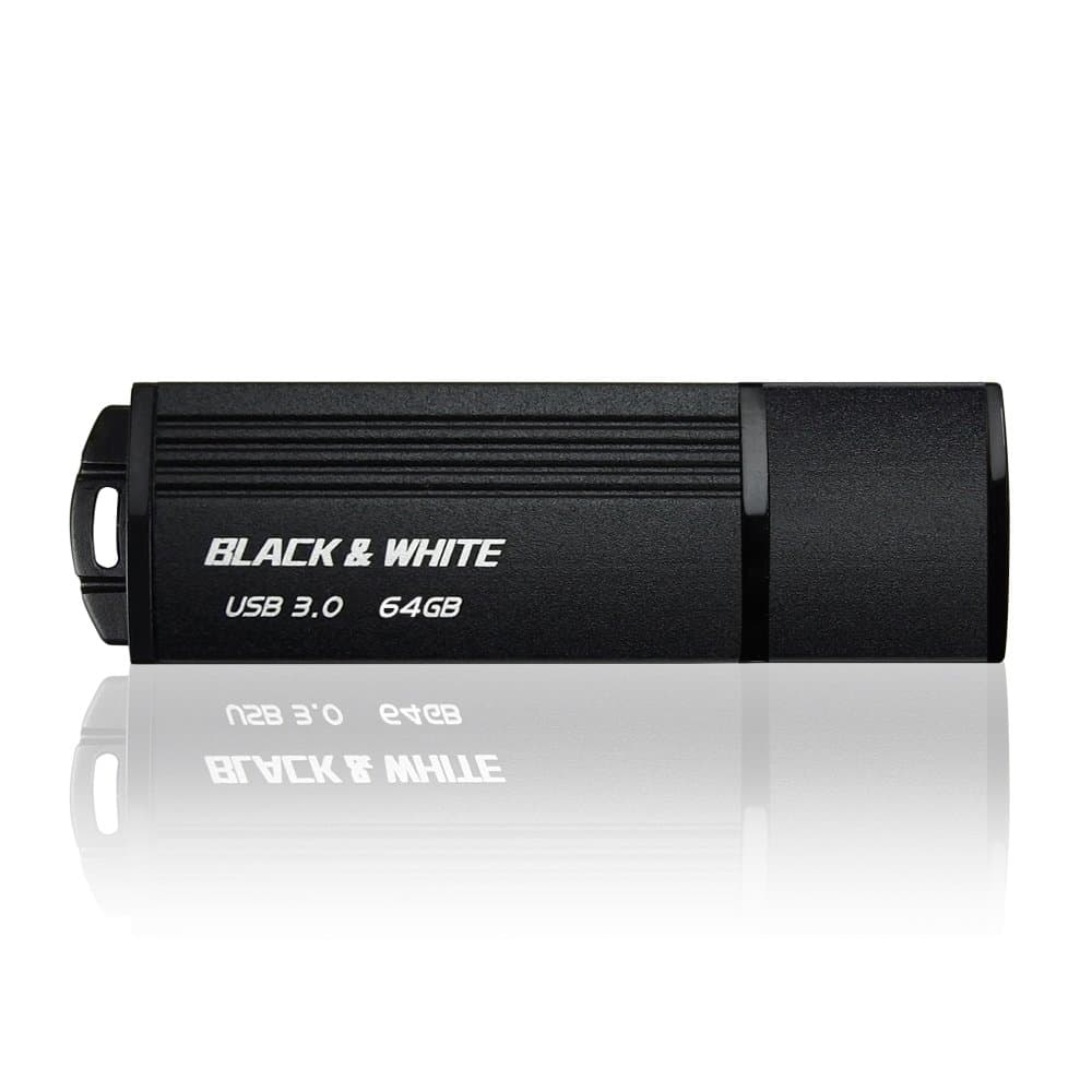 TCELL Ultra High Speed (up to 120/70MB per sec.) USB3.0 New Black&White USB Flash Drive 64GB Memory Stick (TC048B-64GB)