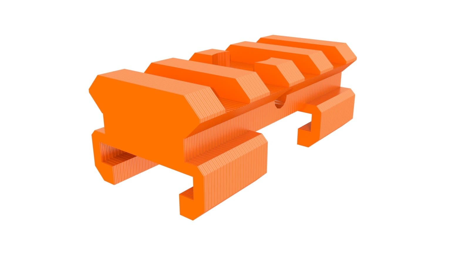 Tactical Rail to Picatinny Rail Adapter for Models with a Tactical Rail Compatible with N-Strike Rebelle Vortex Modulus Doomlands and More! - (Not an Official Nerf Product)
