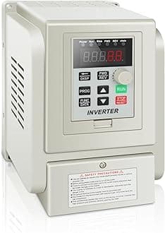 AC 220V/4KW 6HP Variable Frequency Drive, 20A VFD Inverter Single Phase to 3 Phase Frequency Converter for Spindle Motor Speed Control(Single-Phase Input, 3 Phase Output)