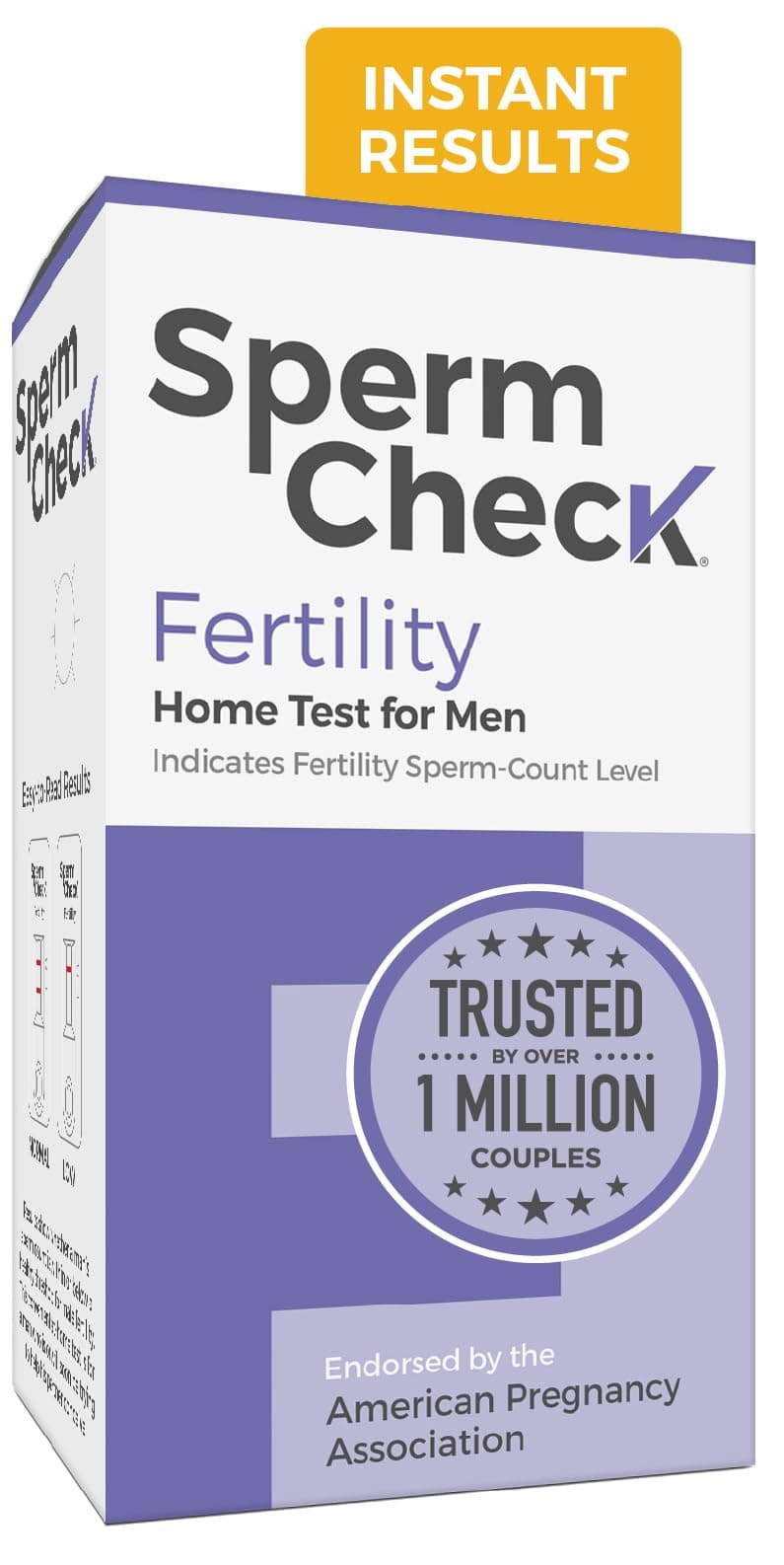 SpermCheck Fertility Sperm Count Test for Men, at Home Sperm Test, Easy to Read Results, Over 98% Accurate