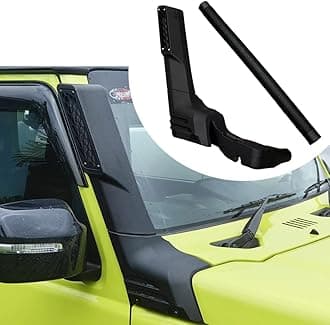 DEONG Air Intake Vehicle Snorkel Kit Compatible with 2018-2025 Suzuki Jimny, Black Intake Ram Snorkel with Brackets and Fittments