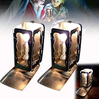 Folding Pocket Candle Lantern, Medieval Vintage Portable Outdoor Candle Lamp Decorative for Camping Hiking Travel (2 PCS)