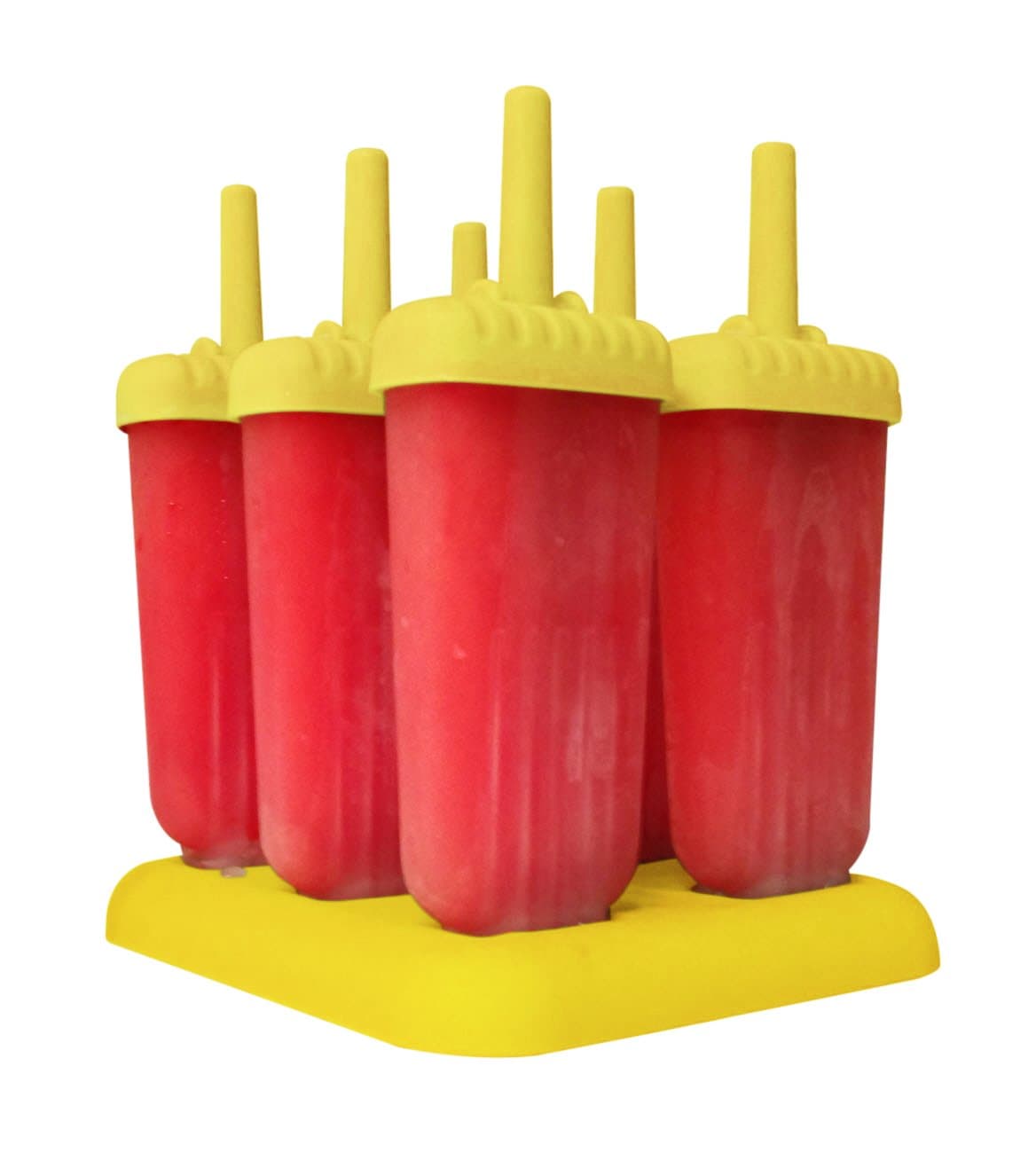 Kitchen Einstein Ice Pop Popsicle Molds, Yellow - Set of 6