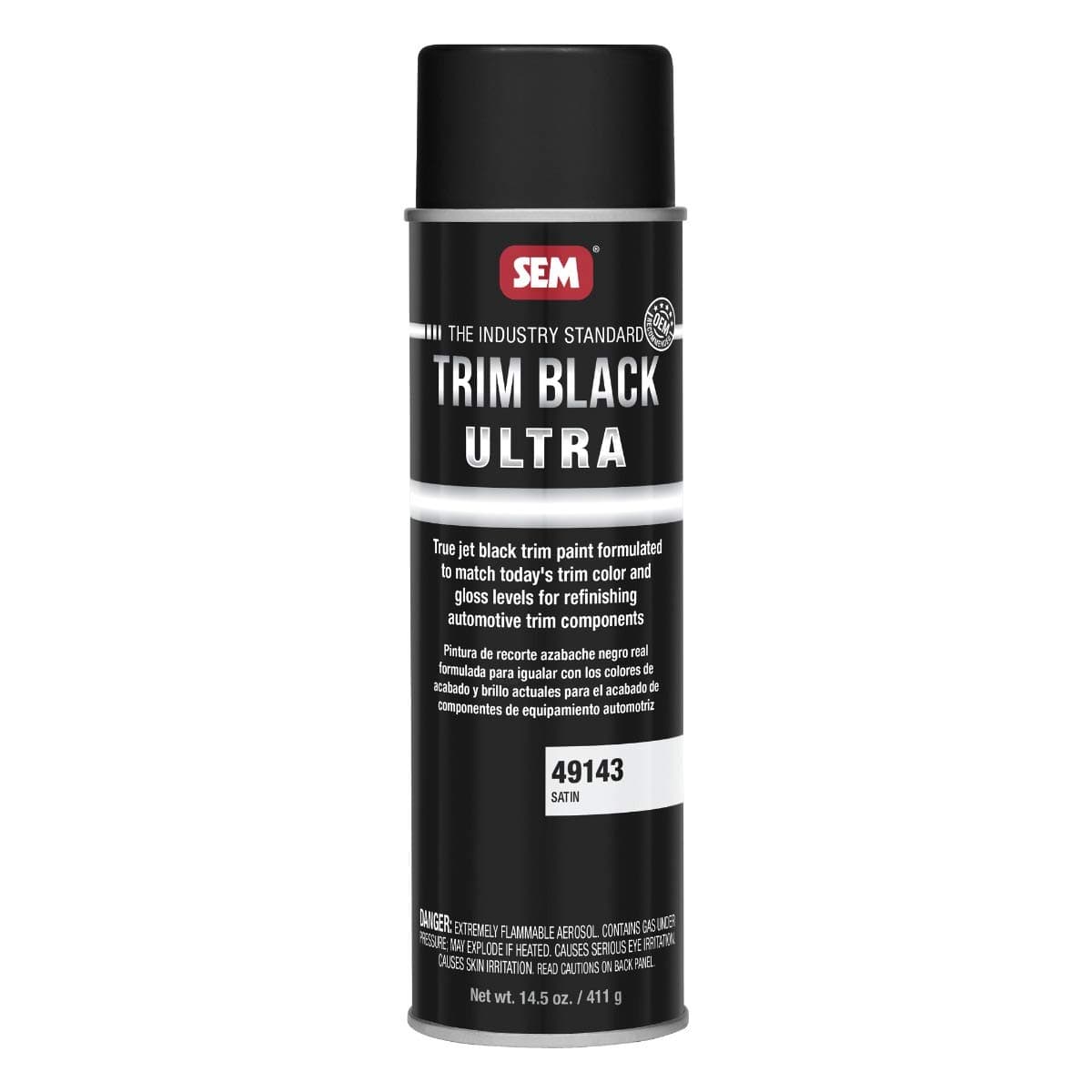 Sem Products Satin Black Ultra Trim (14.5 oz)