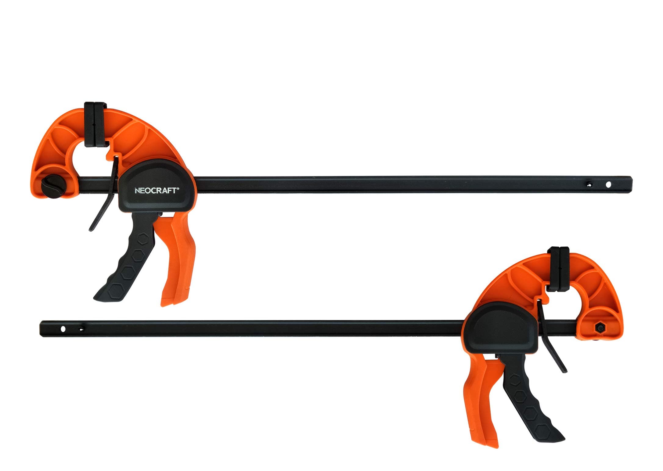 Quick Release Ratchet Bar Clamps for Woodworking (2 Pieces Set 30'') - Light Duty Adjustable Handi-Clamp for Woodworking & Furniture Manufacturing & Assembly by Neocraft