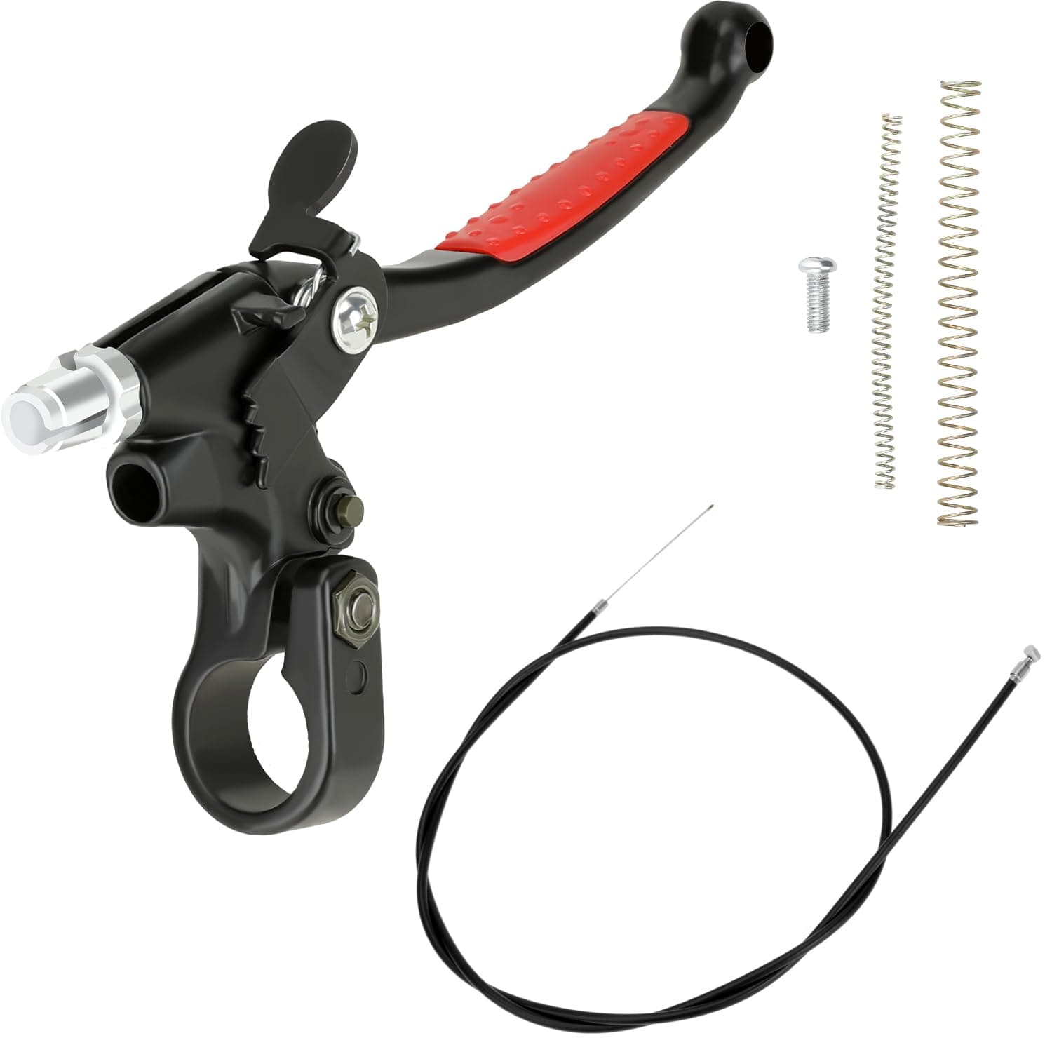 YOXUFA Motorized Bike Clutch Lever Handle Cable Spring Kit for 49cc 50cc 66cc 80cc 100cc 2 Stroke Engine Gas Motorized Bike Motorcycle Bicycle Parts